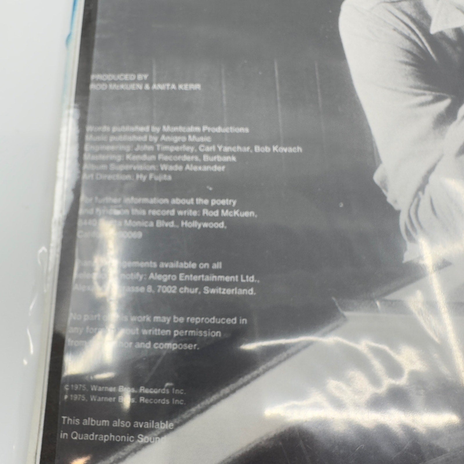 Rod McKuen & Anita Kerr - The San Sebastian Strings With Love - LP Vinyl Records