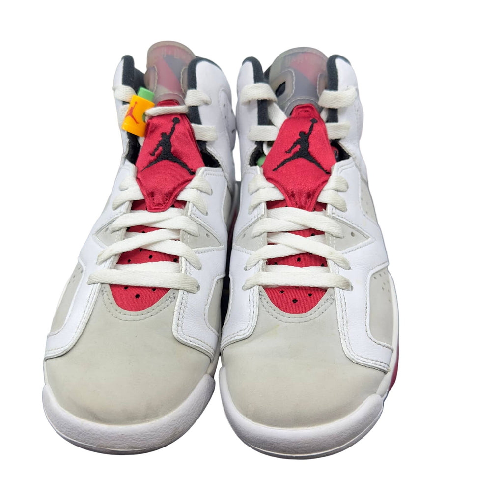 Nike Air Jordan 6 Retro ‘Hare’ Shoes  384665 062 White University Red Size 4.5Y