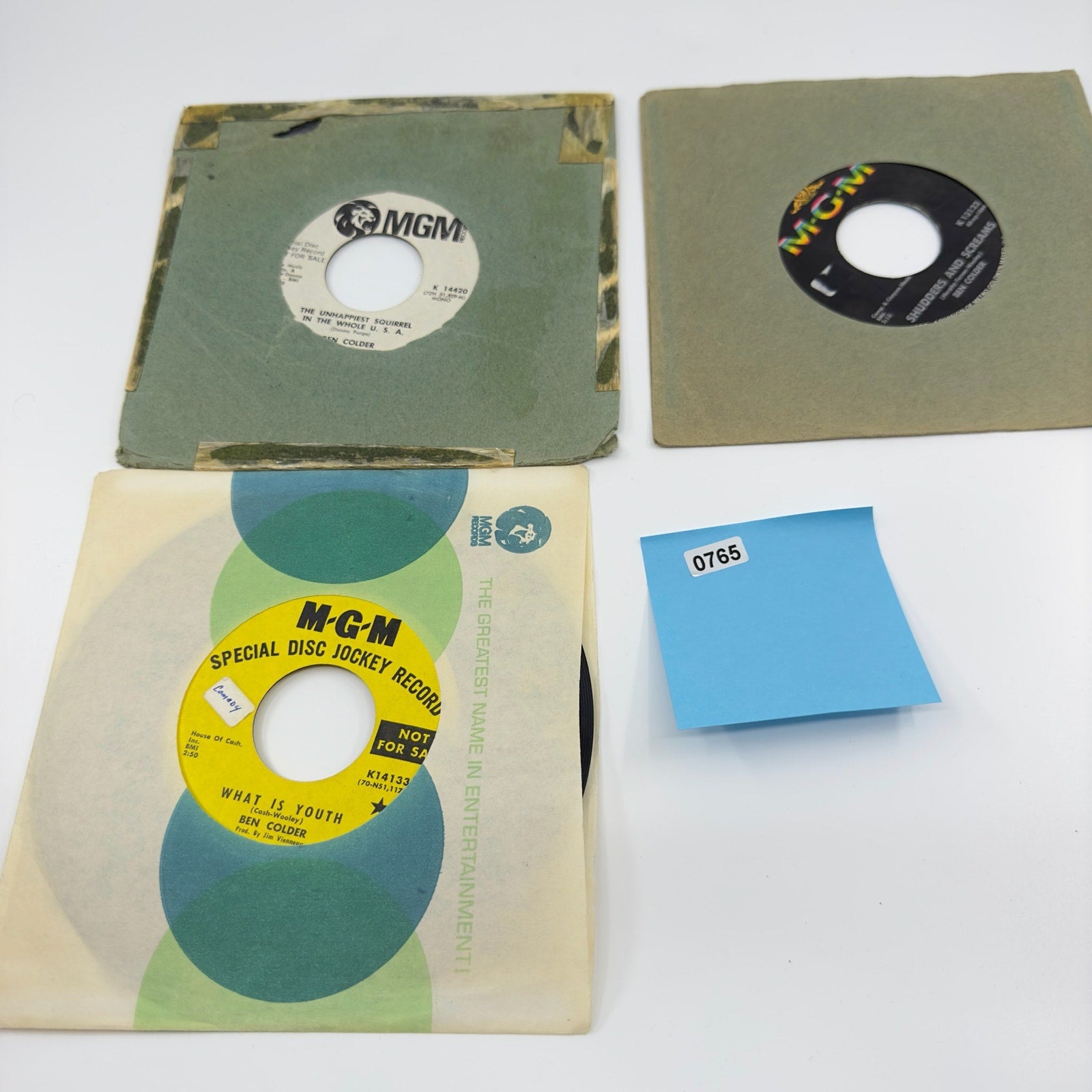 MGM Set Of 3 LP, Vinyl Records Ben Colder Special Disc Jockey