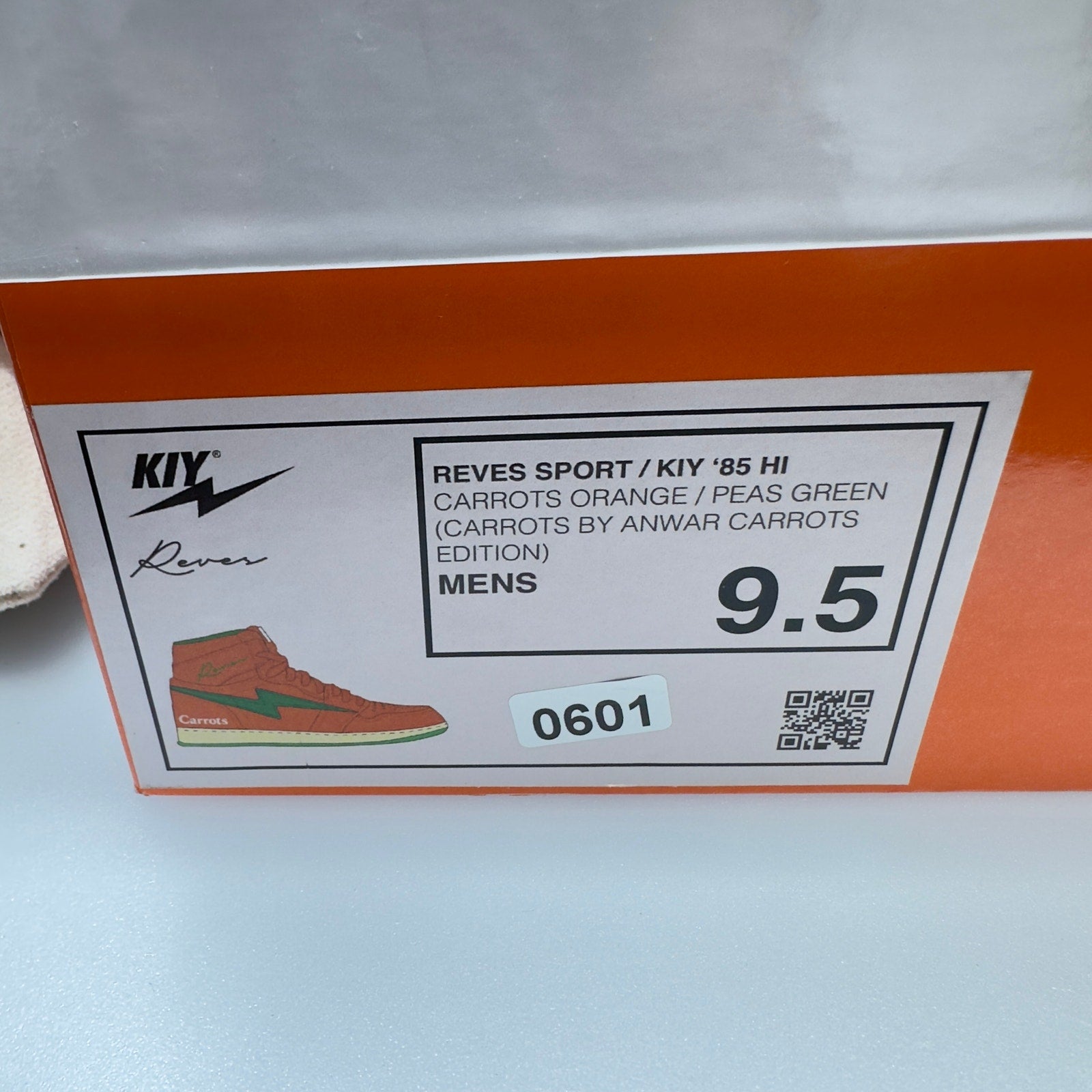 Reves Sport Paris Mens Shoes Kool Kiy '85 Hi Top Athletic Sneakers Orange 9.5