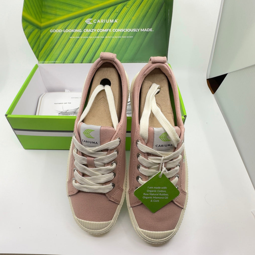 Cariuma Unisex Oca Low Sneaker Casual Shoes Lace-Up Mystic Rose Gold Pink 7/8.5