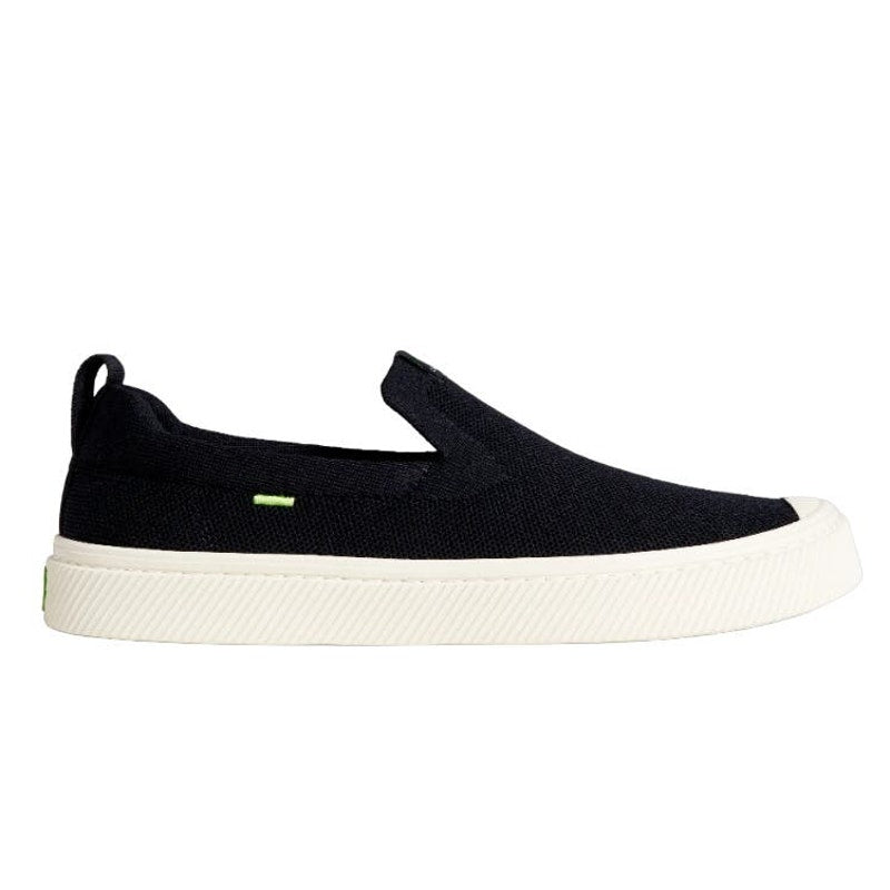 Cariuma Unisex Ibi Slip-On Casual Sneaker Shoes Round Toe Black Knit Size 4/5.5