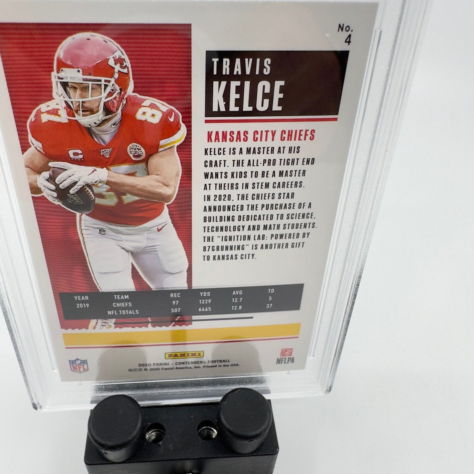 2020 Panini Contenders Season Ticket #4 Travis Kelce Kansas City Chiefs MINT 10