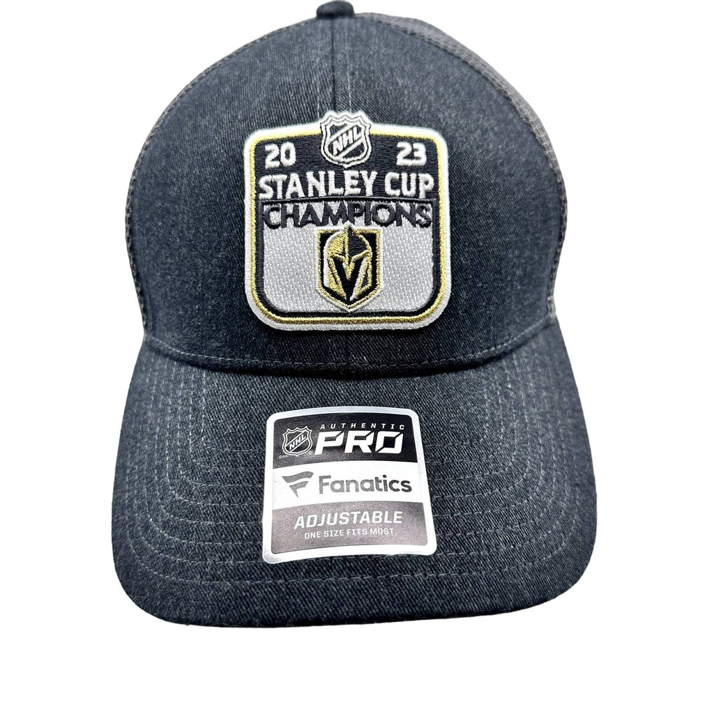 Fanatics Mens Cap Vegas Golden Knights Locker Room Stanley Cup Champions Gray OS