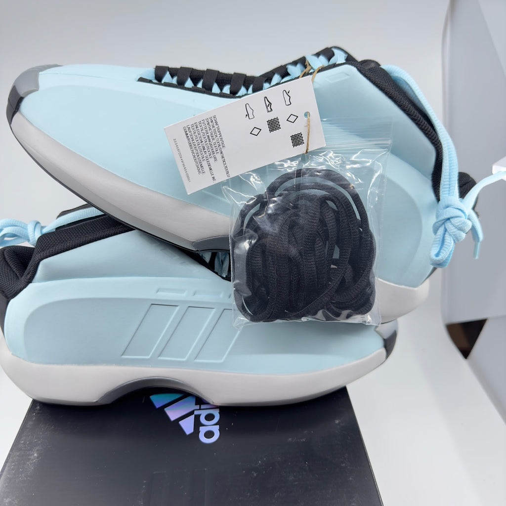 Adidas Crazy 1 Ice Blue Sneaker Shoes Supplier Color Core Black Mens Sz 10.5