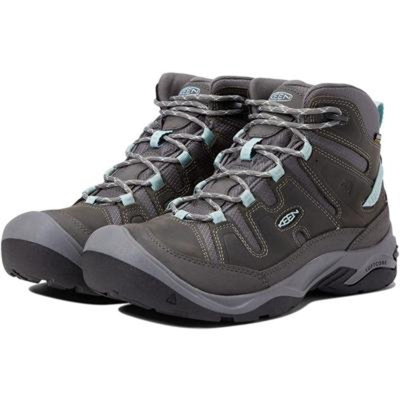 Keen Womens Circadia Mid Top Hiking Boots Lace Up Waterproof Steal Gray Size 11