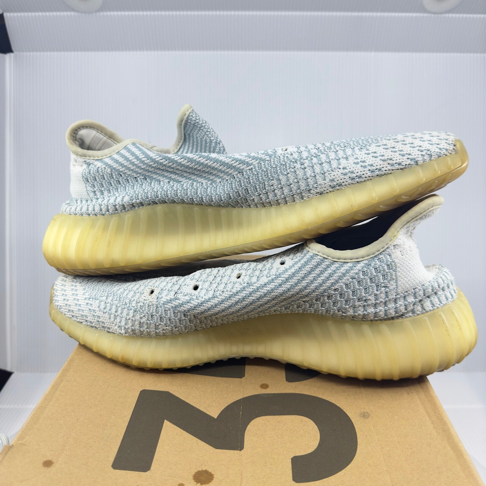 Adidas Mens Yeezy Boost 350 V2 FW3043 Shoes Cloud White (Non-Reflective) Size 11