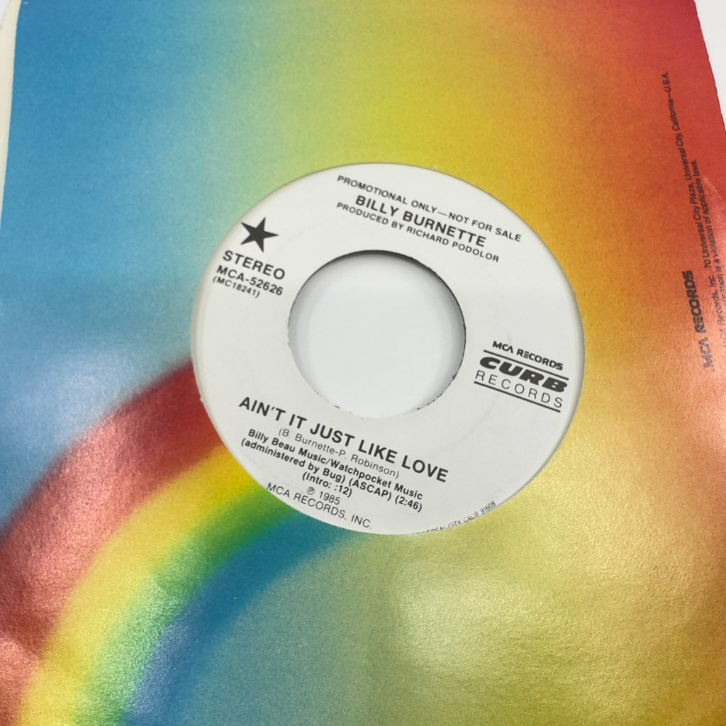 Billy Burnette 1985 Vinyl Record - Ain't it Just Like Love - LP, Vinyl Records