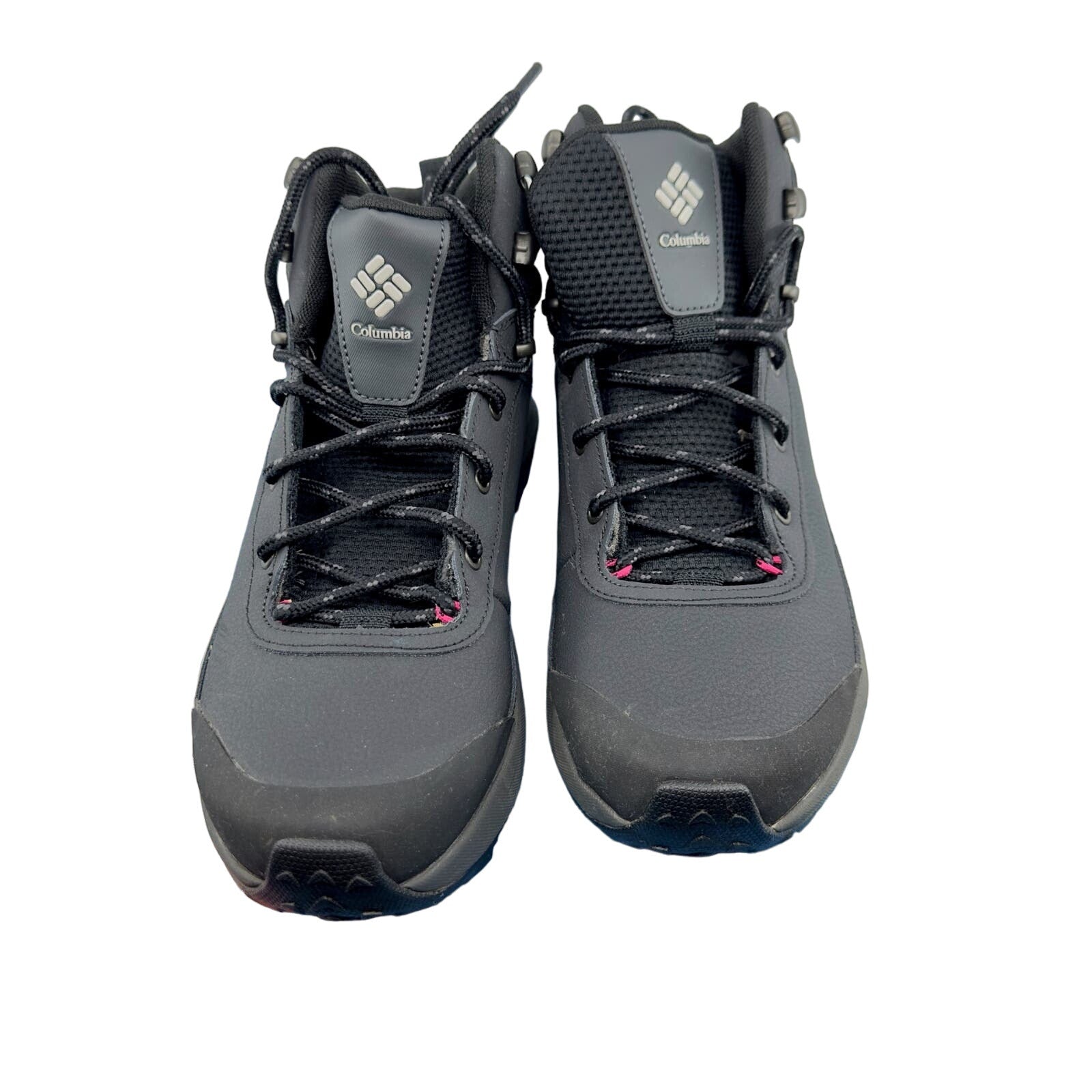 Columbia Trailstorm Peak Mid Hiking Shoes Waterproof Black Womens Size 9.5