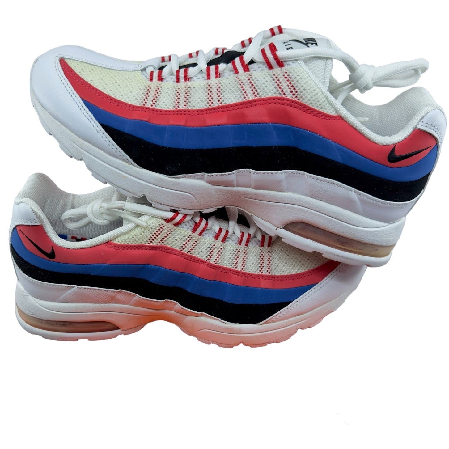 Nike Air Max 95 Zen Sneaker Shoes Lace-Up Low Top Red White Blue Womens 11
