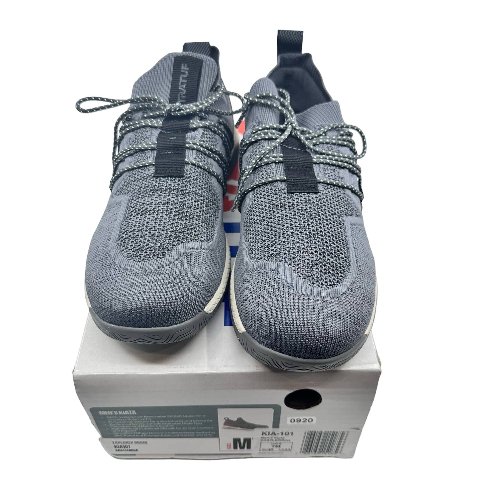 Xtratuf Mens Kiata Sneaker Shoes Lace Up KIA101 Castlerock Gray Size 7M
