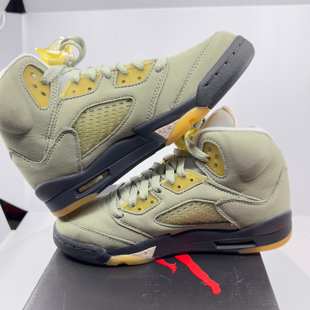Nike Kids Air Jordan 5 JADE HORIZON 2022 Athletic Sneakers Green 4Y 440888-300