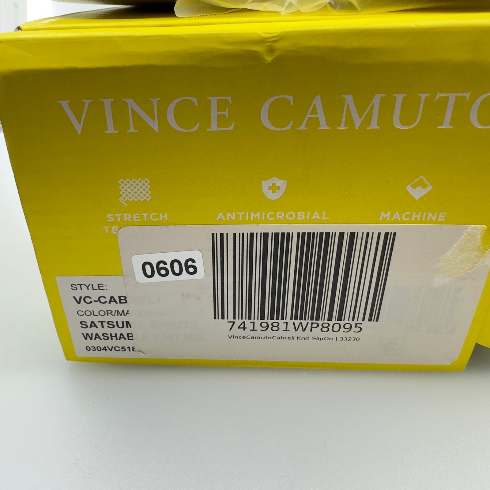 Vince Camuto Womens Shoes Cabreli Satsuma Washable Knit Slip On Yellow 9.5