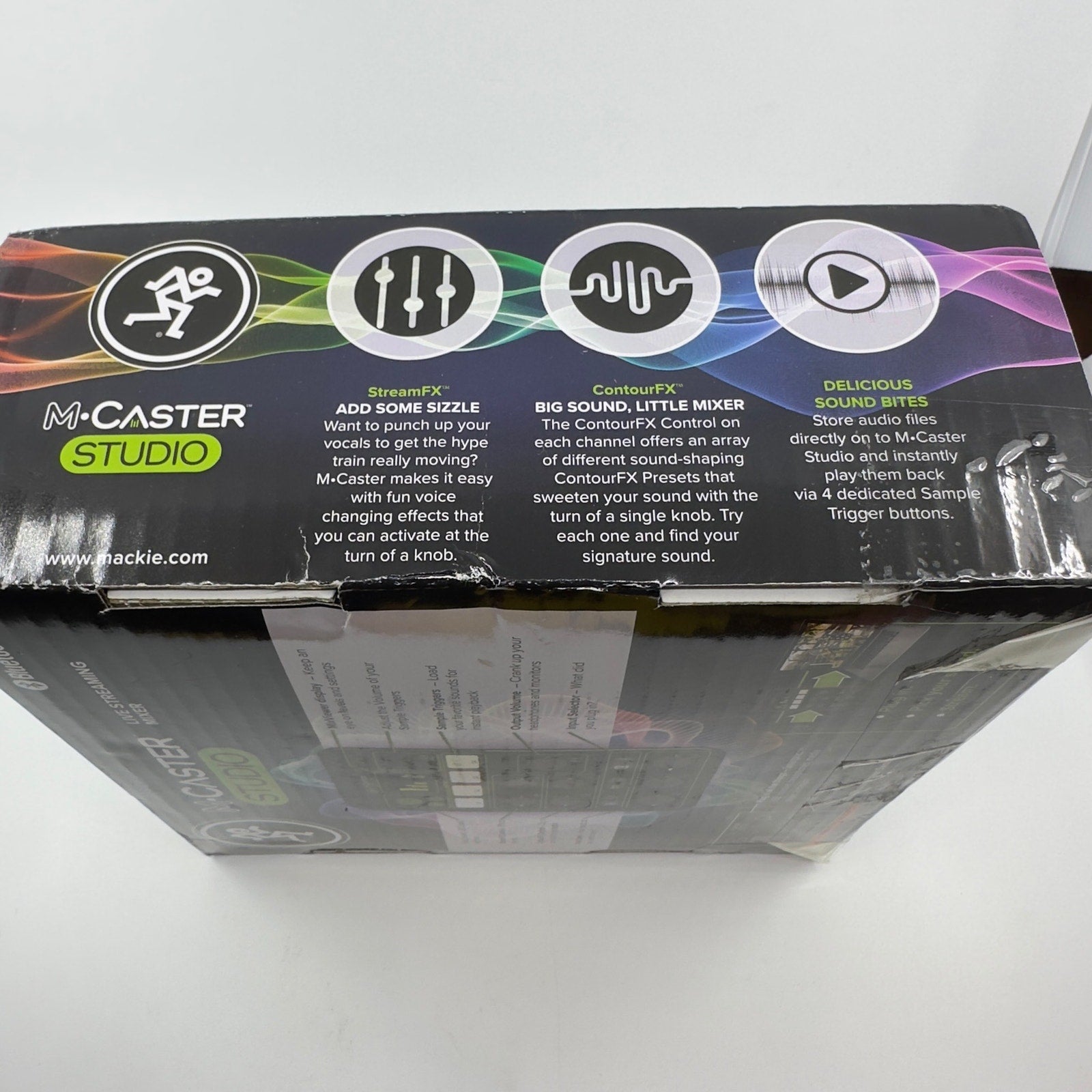 Mackie M-Caster Studio Desktop Live Streaming Mixer Bluetooth/USB Connect Black
