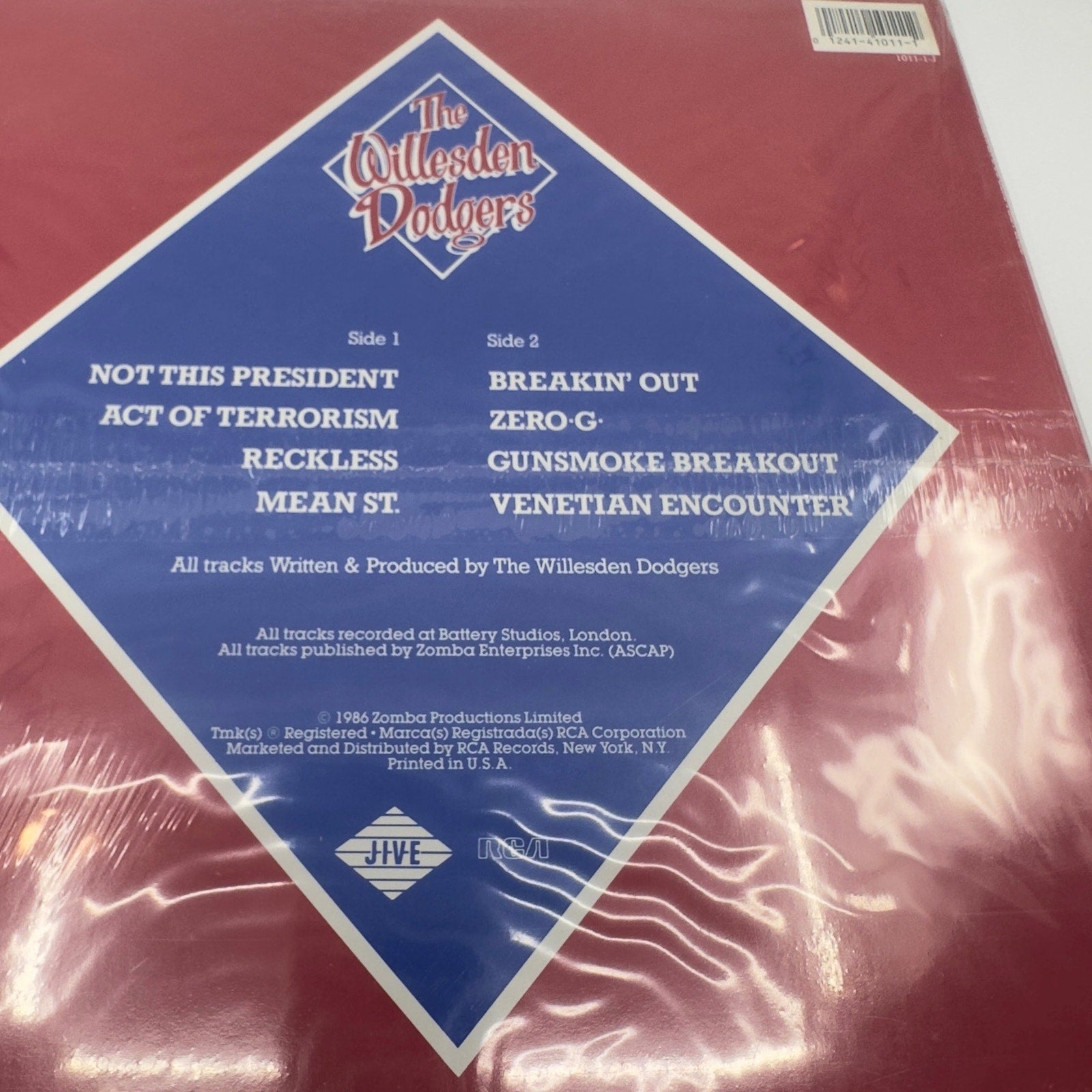 The Willesden Dodgers 1st Base Vinyl Record Brand New