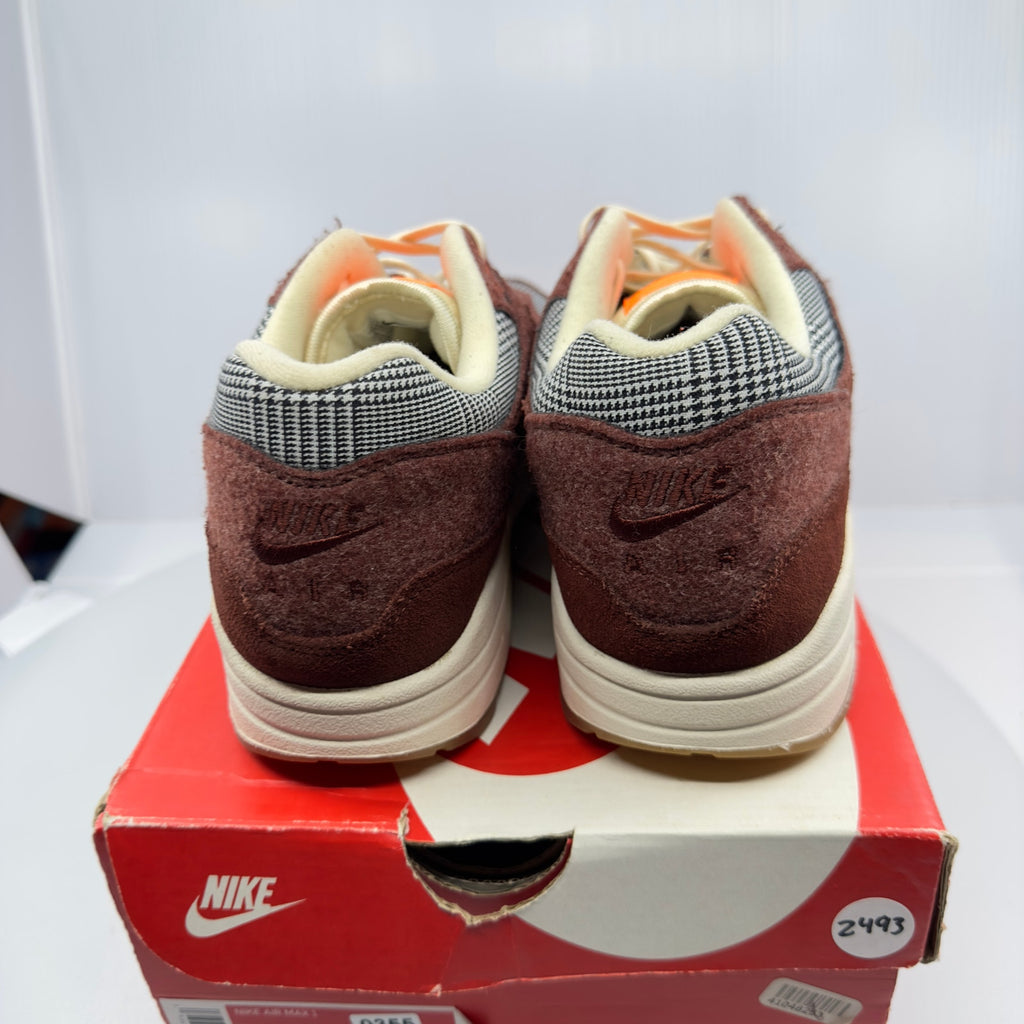 Nike CT1207-200 Air Max 1 Houndstooth 2019 Low Top Sneakers Bronze Eclipse 9