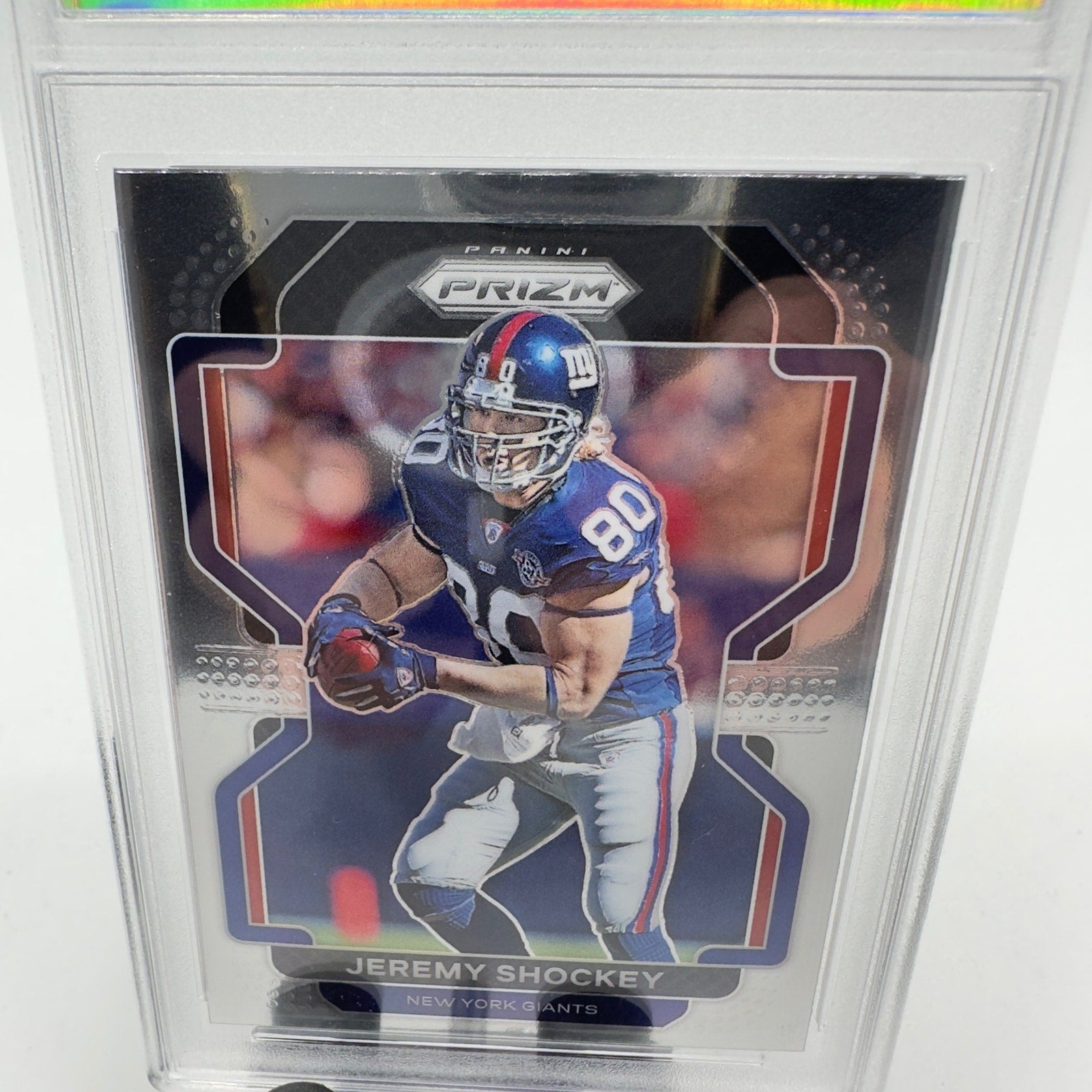 2021 Panini Prizm Football #237 - Jeremy Shockey - New York Giants 3 - Graded 9