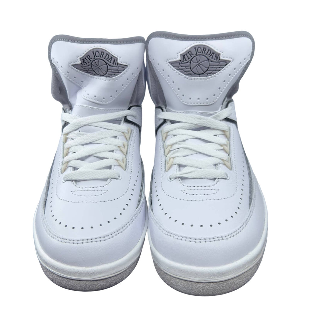 Jordan DQ8562-100 Air Jordan 2 Retro GS Athletic Sneaker Mid White/Gray 6 Kids