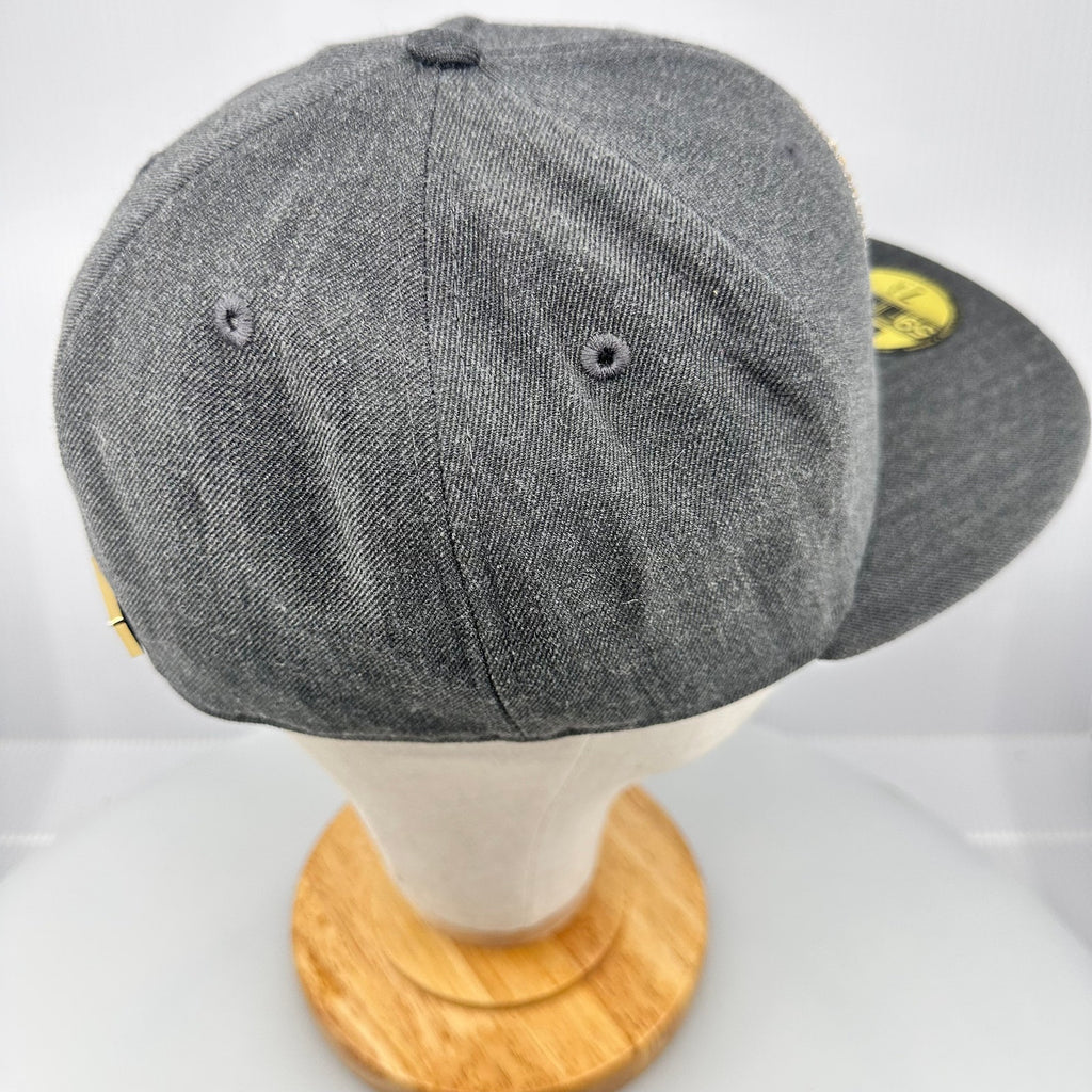 New Era Men's Fitted Hat 59Fifty Colorado Rockies MLB Flat Bill Gray Gold 7 3/8