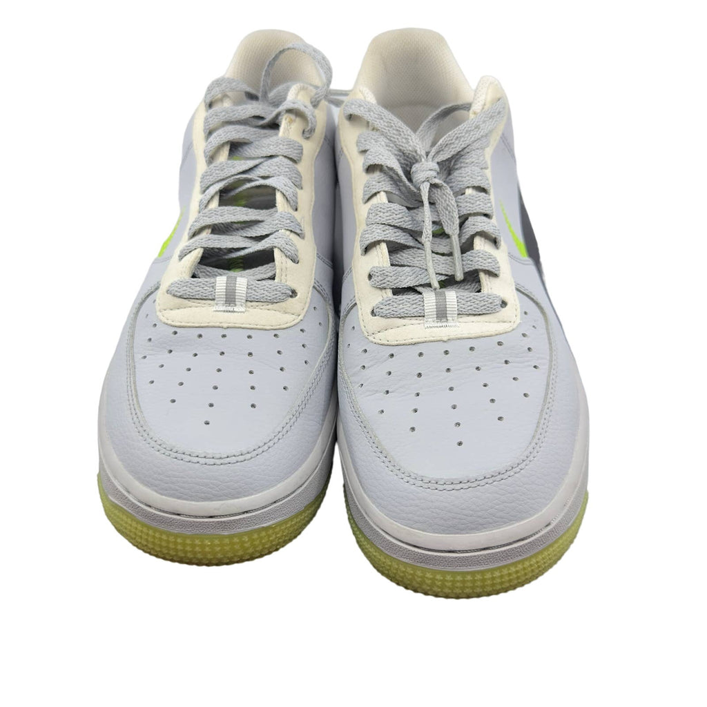 Nike Mens Air Force 1 07 LV8 3 Low Volt Sneakers Gray/Neon Green Size 9 CD0888-002