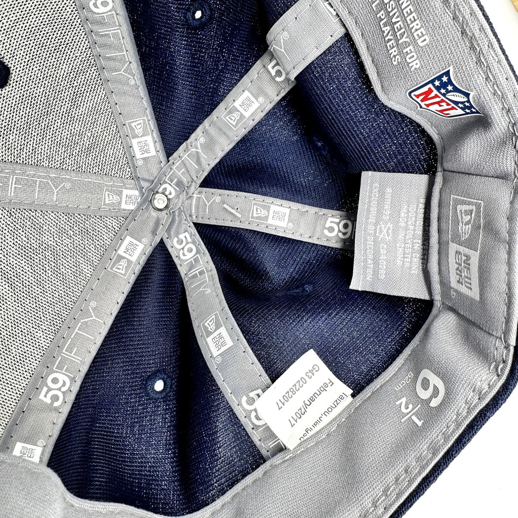 New Era Hat Houston Texans NFL 59Fifty Flat Bill Navy Blue Size 6 1/2 / Medium