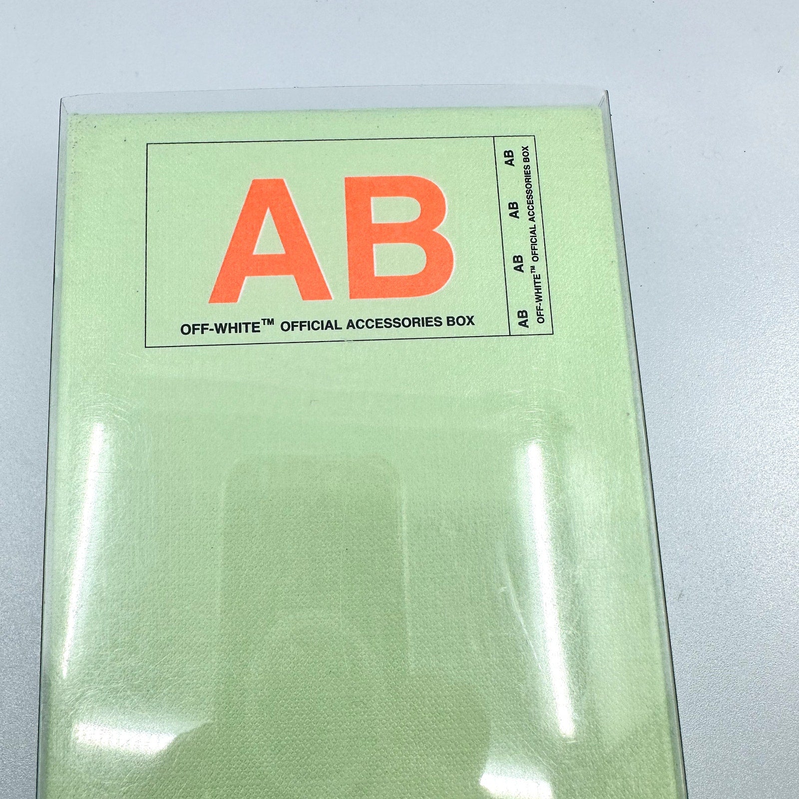 Off-White Industrial Y013 Bungee Key Ring Arrow Logo Blue Orange Black OS NWT