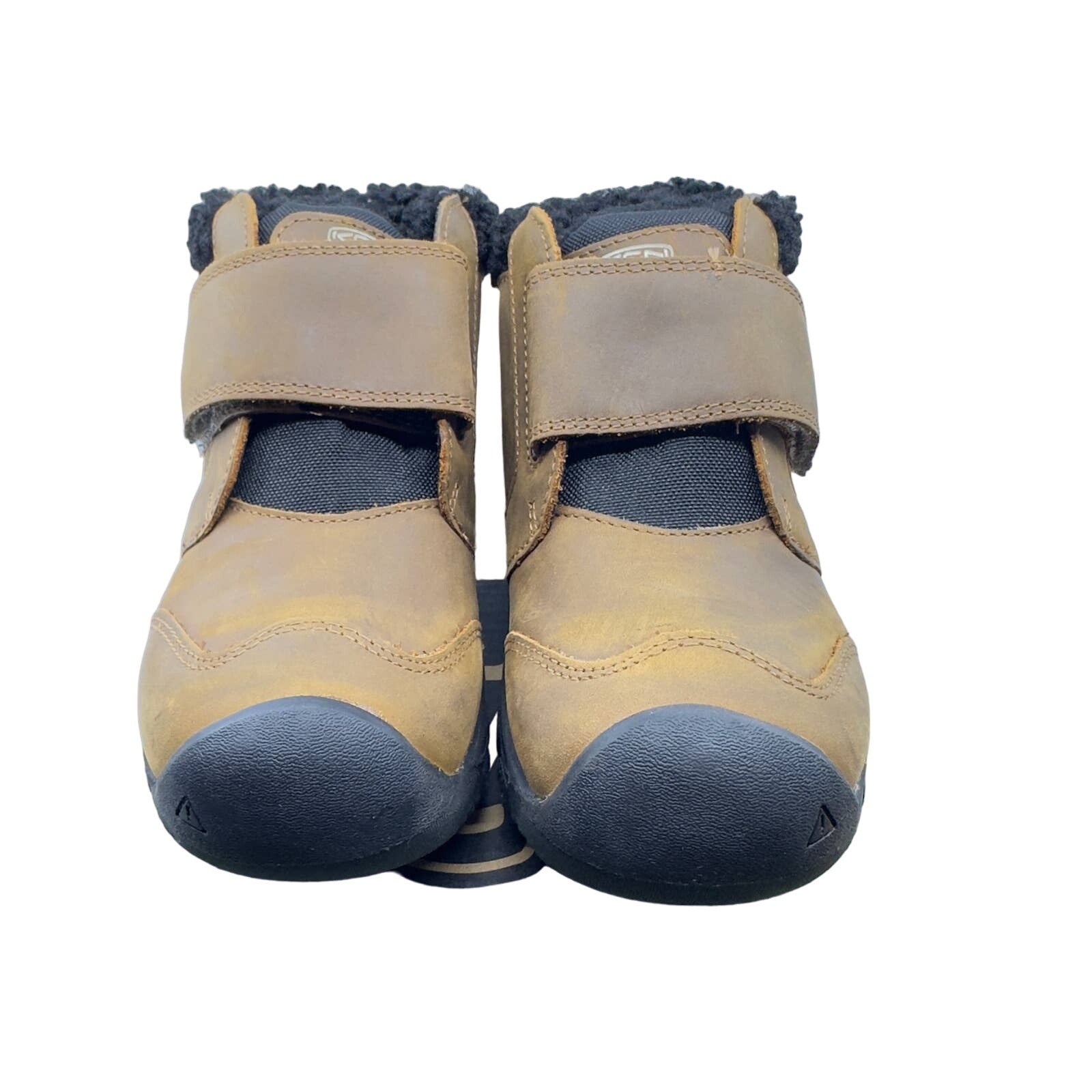 Keen Kids  Chukka Boots Kootenay IV Mid Hook & Loop Ankle Shoes Brown Size 11