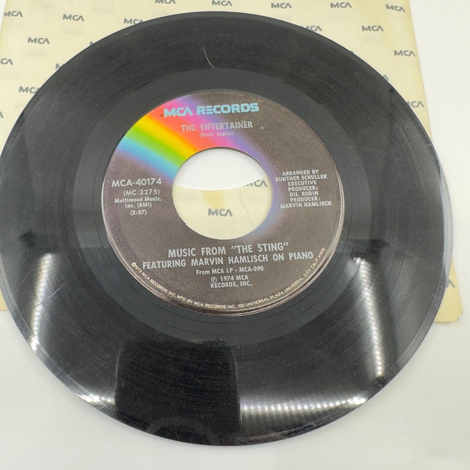 Marvin Hamlisch Music From "The Sting" The Entertainer Vinyl Record Album