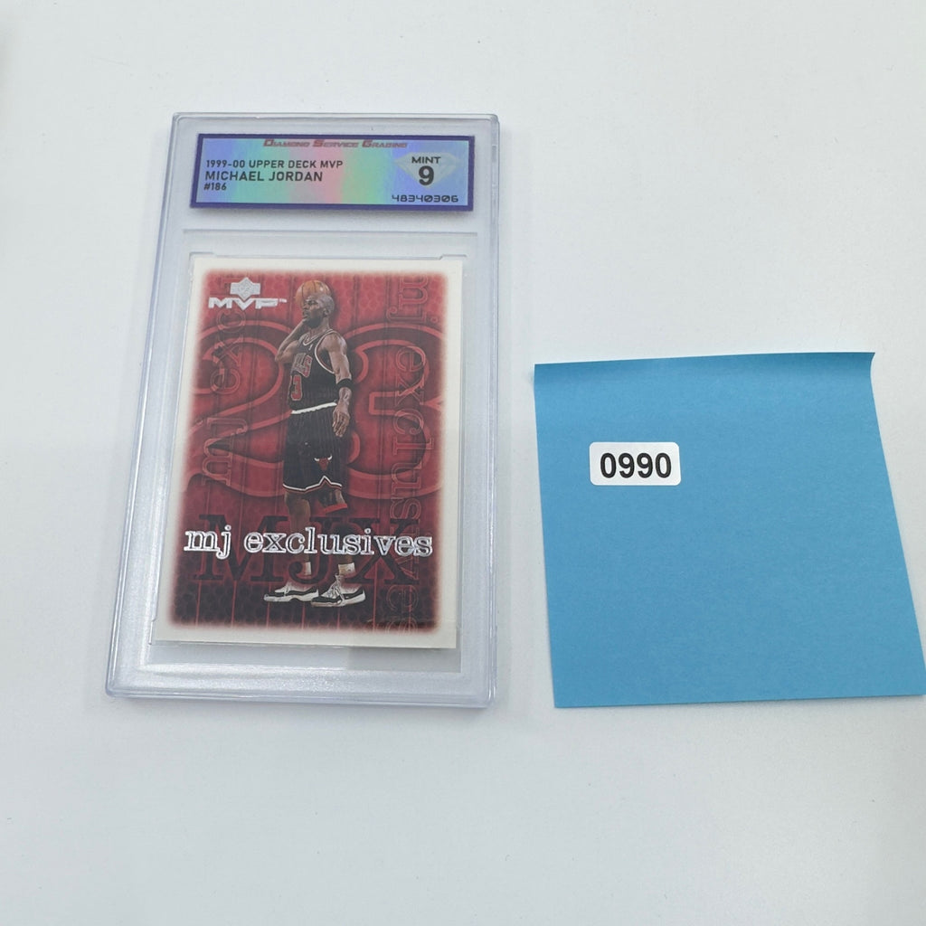 1999-00 Upper Deck MVP #186 - MJ Exclusives Michael Jordan Chicago Bulls- Graded