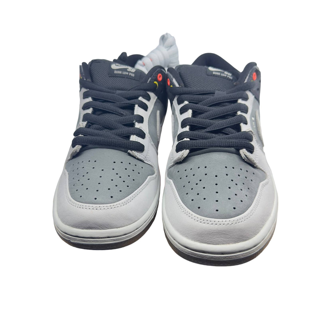 Nike Mens SB Dunk Low Pro ISO Camcorder Sneakers Gray/White Size 9.5 CV1659-001