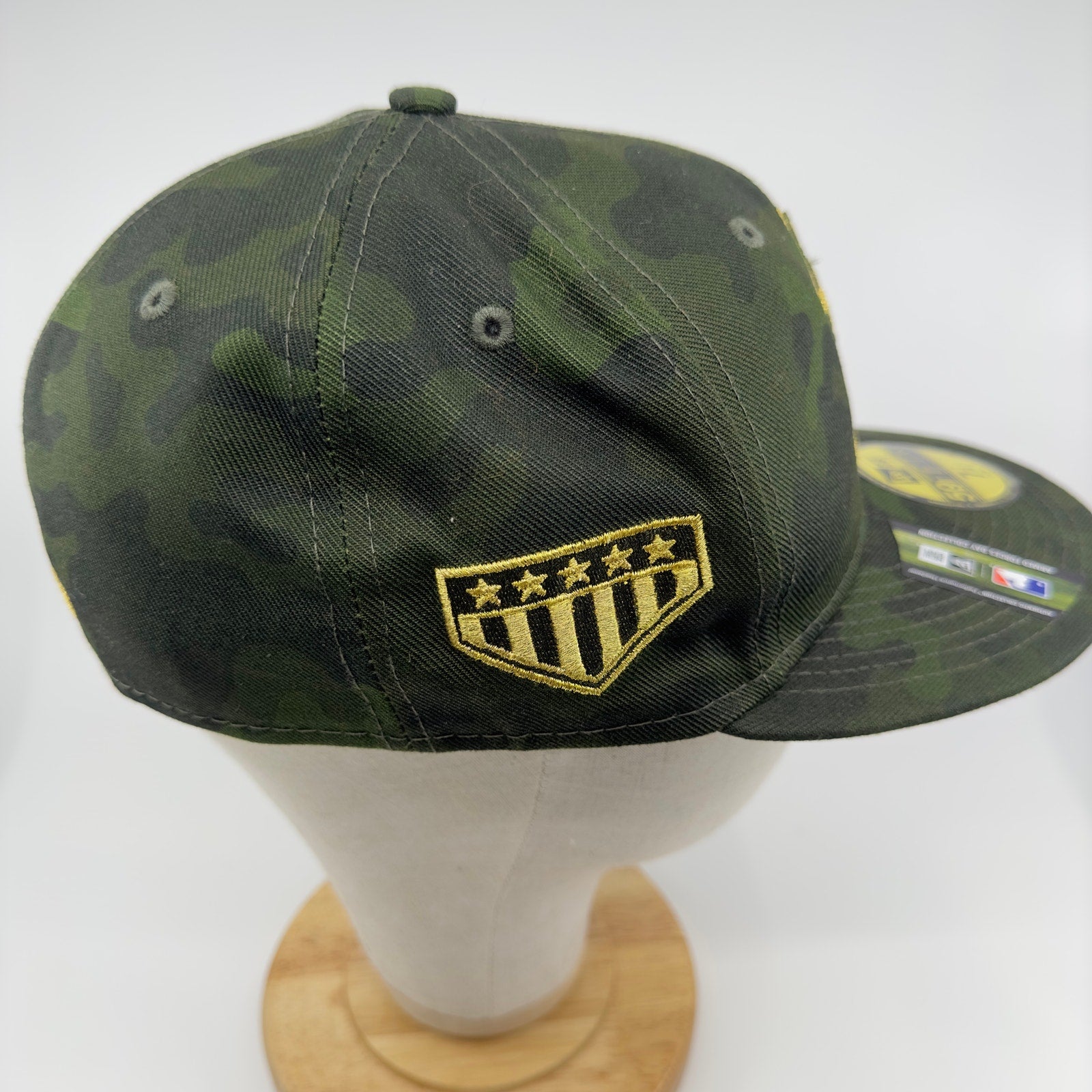 New Era Mens Miami Marlins AFD Flex Fitted Hat On Field 59FIFTY Green Size 7 1/4