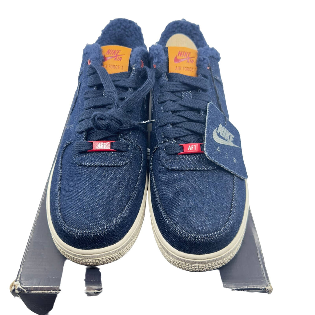 RARE! Nike Air Force 1 Low Levi's Denim Sherpa Sneakers CV0670-001 Size 11
