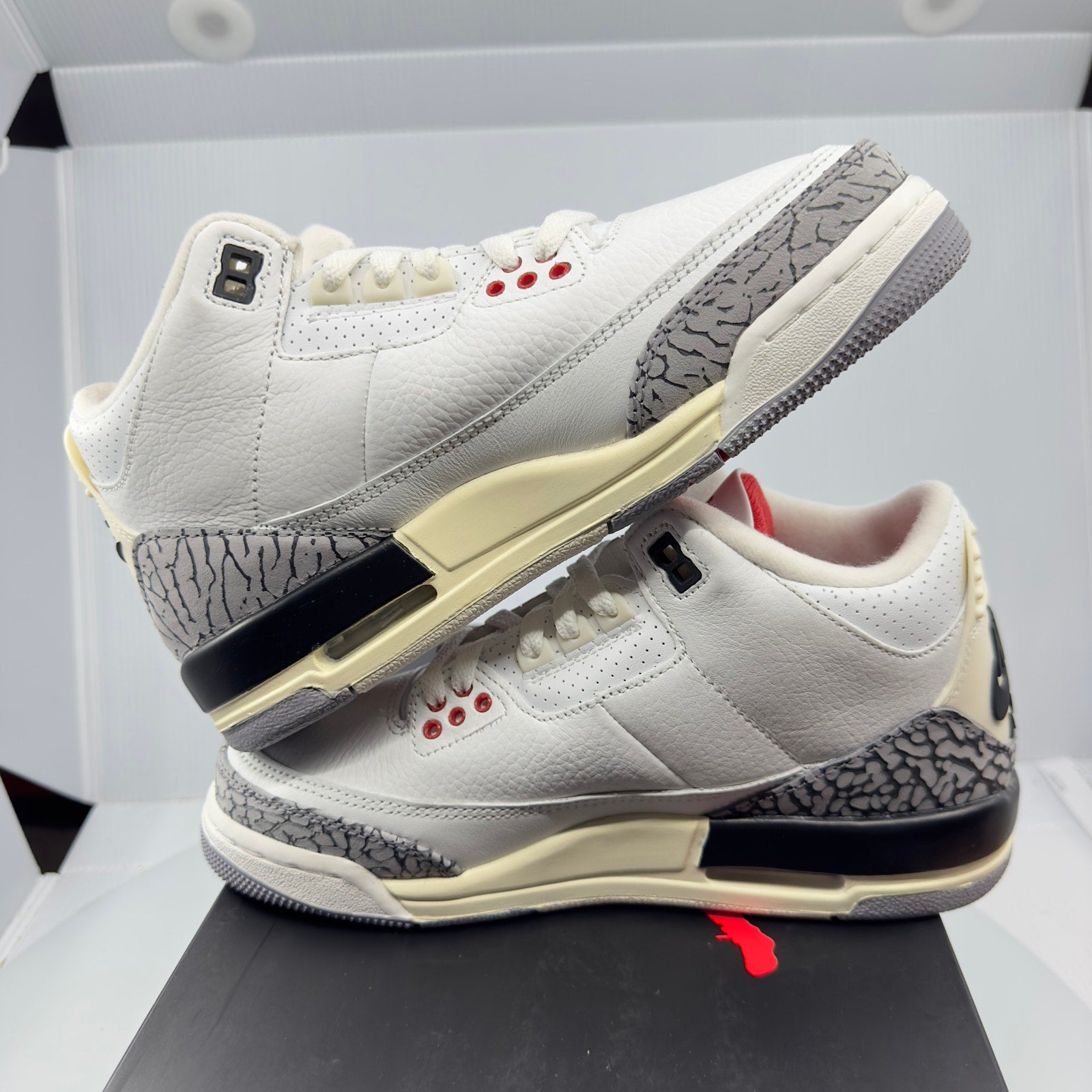 Jordan Kids Air Jordan 3 Retro (GS) Sneakers White Red 6Y DM0967-100
