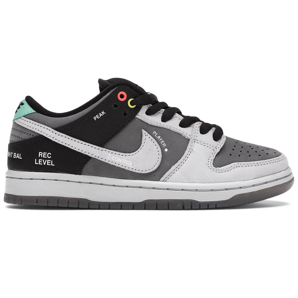 Nike Mens SB Dunk Low Pro ISO Camcorder Sneakers Gray/White Size 9.5 CV1659-001