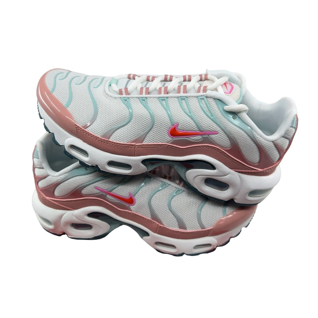 Nike Air Max Plus GS Youth Sneakers White Siren Red Red Stardust Size 4.5Y