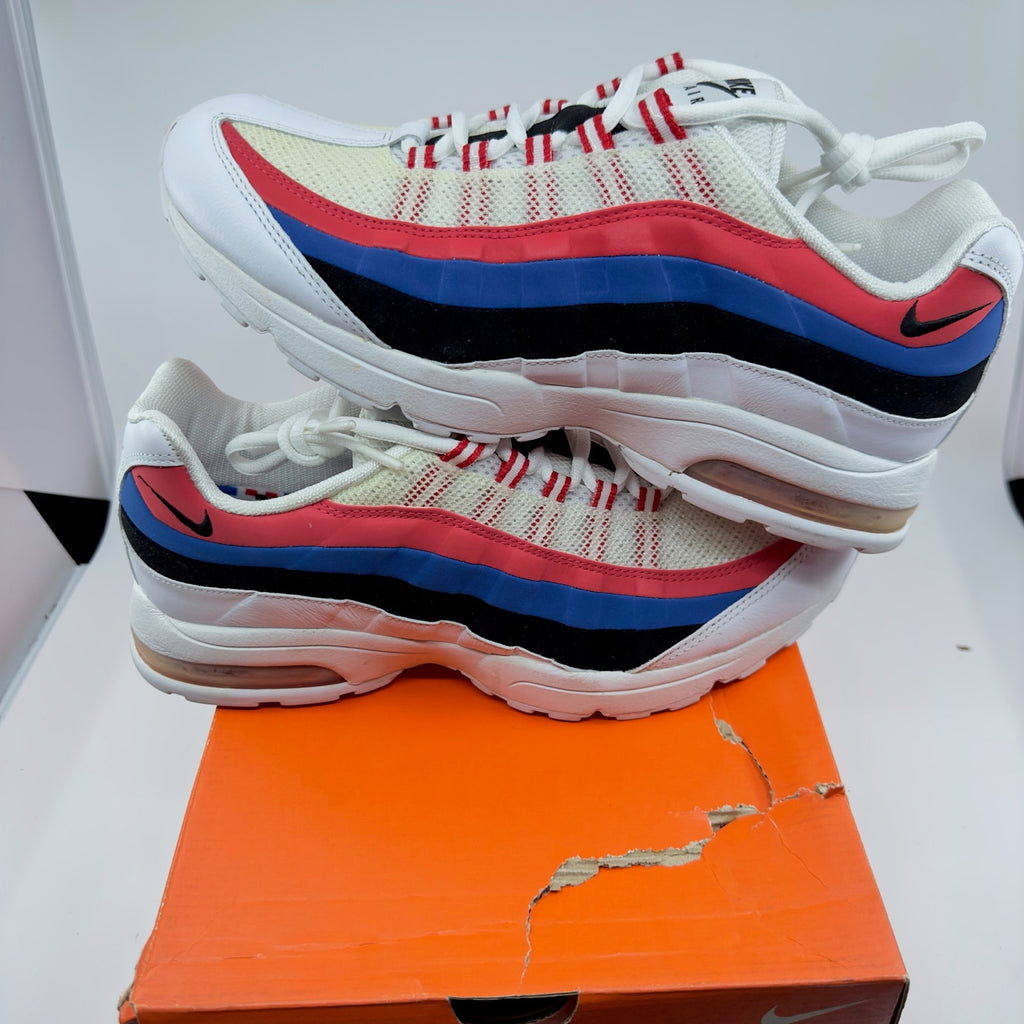 Nike Air Max 95 Zen Sneaker Shoes Lace-Up Low Top Red White Blue Womens 11